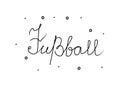 FuÃÅ¸ball phrase handwritten with a calligraphy brush. Football in german. Modern brush calligraphy. Isolated word black